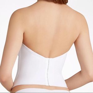 Va Bien SEAMLESS LOW BACK BUSTIER - White, 32C
